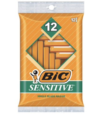 Sensitive Shaver Disposable Razor (Pack of 12)