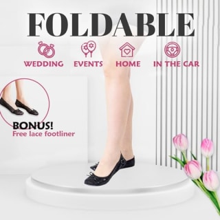 Silky Toes Foldable Travel Flats