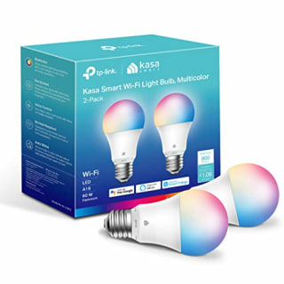 FOR BFCM BACON - Kasa Smart Light Bulbs, Full Color Changing Dimmable Smart WiFi Bulbs Compatible with Alexa and Google Home, A19, 60 W 800 Lumens,2.4Ghz only, No Hub Required, 2-Pack (KL125P2), Multicolor