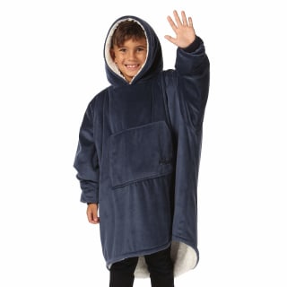 THE COMFY JR | The Original Oversized Microfiber & Sherpa Wearable Blanket for Kids, Seen On Shark Tank, One Size Fits All (Neon Green)