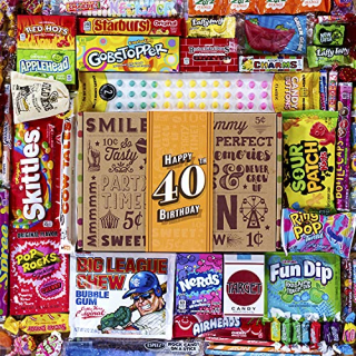 VINTAGE CANDY CO. 40TH BIRTHDAY RETRO CANDY GIFT BOX