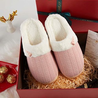 NineCiFun Fuzzy House Slippers