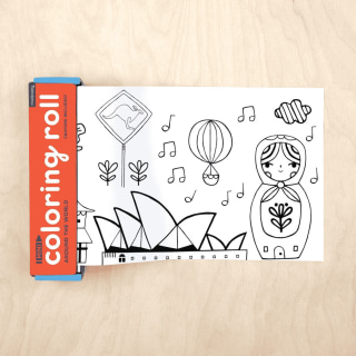 Around The World Mini Coloring Roll