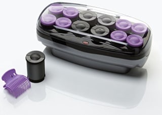 Conair Xtreme Instant Heat Ceramic Hot Rollers Bonus Super Clips Include, Purple, 1 Count