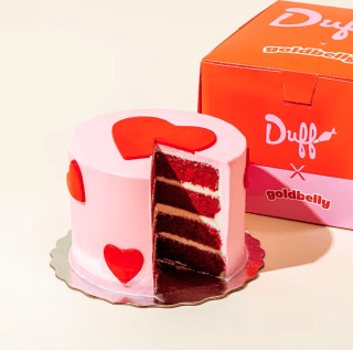 Red Velvet Heart Cake