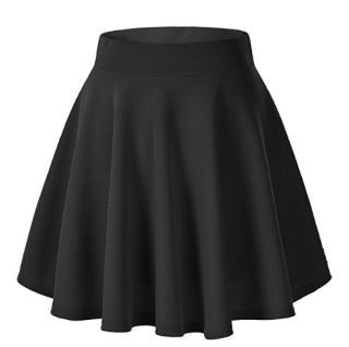Casual Mini Skater Skirt