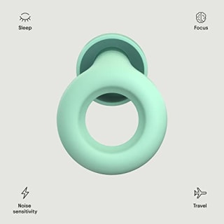 Loop Quiet Ear Plugs for Noise Reduction - Super Soft, Reusable Hearing Protection in Flexible Silicone for Sleep, Noise Sensitivity &amp; Flights - 8 Ear Tips in XS/S/M/L - 27dB Noise Cancelling - Mint