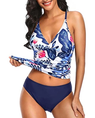Holipick Tummy Control Two Piece Tankini Set