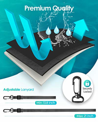 Universal Waterproof Case,Waterproof Phone Pouch Compatible for iPhone 12 Pro 11 Pro Max XS Max XR X 8 7 Samsung Galaxy s10/s9 Google Pixel 2 HTC Up to 7.0", IPX8 Cellphone Dry Bag -2 Pack