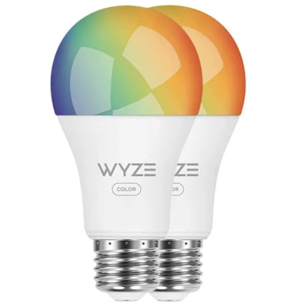 Wyze Bulb Color Smart LED Light Bulb (Pack of 2)