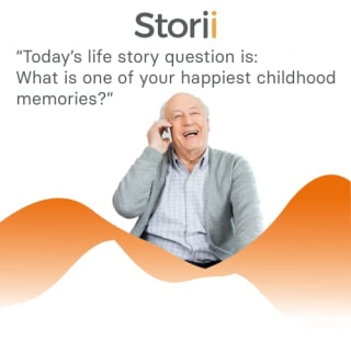 Storii - Record Your Memoir: Gift Box - 12 Months of Life Story Phone Service - Automatic Transcription - Guided Voice Journal and Memory Keepsake