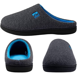 Two-Tone Memory Foam Slippers