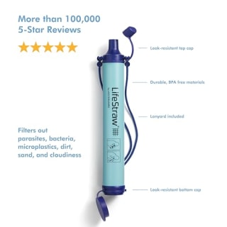 APD BESTSELLERS BACON - LifeStraw Personal Water Purifier for Hiking, Camping, Travel, and Emergency Preparedness