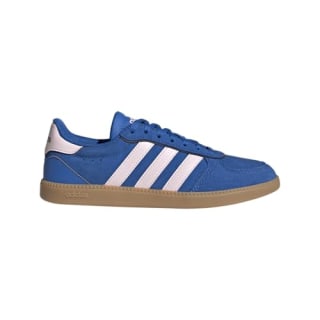 adidas Women's Breaknet Sleek Sneaker, Bright Royal/Clear Pink/Carbon, 7
