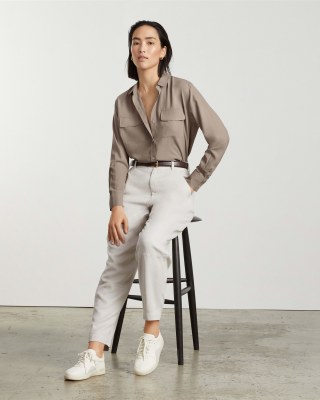 Washable Silk Relaxed Shirt