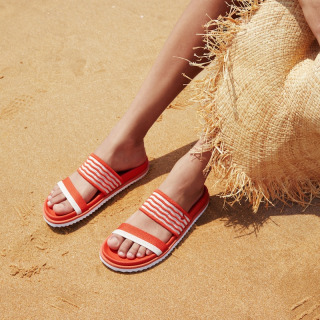 Double Straps Slide Sandal 