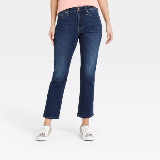 High-Rise Slim Straight Fit Jeans