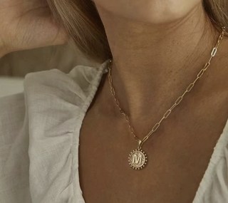 Initial Layer Necklacce