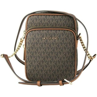 Michael Kors Jet Set Travel Signature Crossbody Handbag, Female