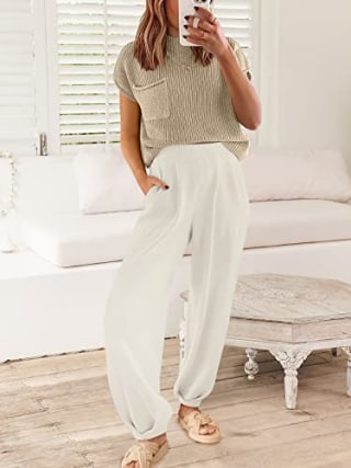 Pima Cotton Jogger Pant PJ Set | The Company Store