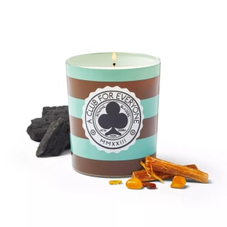 1-Wick Glass Jar Candle Amberwood and Charcoal