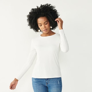 Essential Soft-Spun Long Sleeve Crewneck Tee