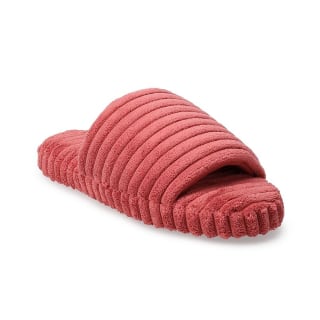 Ribbed Slide Slippers