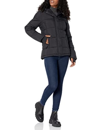 Heavyweight Long-Sleeve Hooded Puffer Coat 