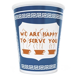 Ceramic Greek Coffee Cup