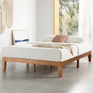 Platform Bed with Wooden Slats