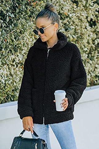 Faux Shearling Oversized Jacket