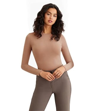 ShaperX Long-Sleeve Bodysuit