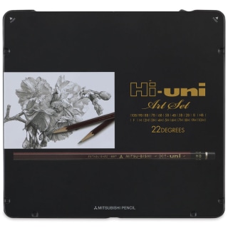 Mitsubishi Hi-Uni Pencil Art Set — 10B to 10H (Set of 22)