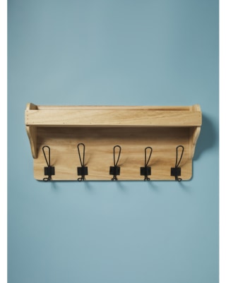 5 Hook Wall Rack