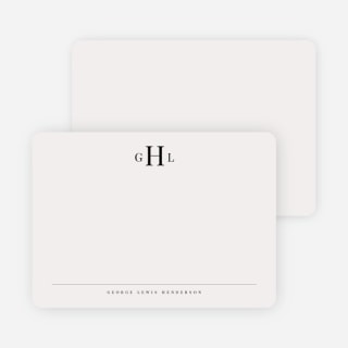 Paper Culture Classic Monogram Stationary