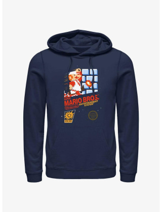Nintendo Mario Super Mario Bros Retro NES Hoodie