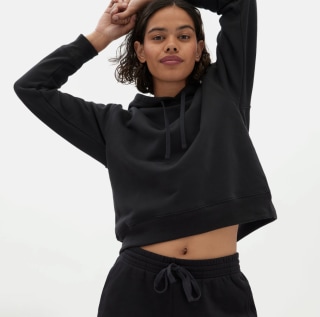 Girlfriend Collective Black 50/50 Classic Hoodie