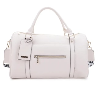 Mali + Lili Amber Vegan Leather Overnight Duffle Bag