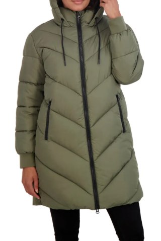 Sebby Chevron Hooded Puffer Jacket