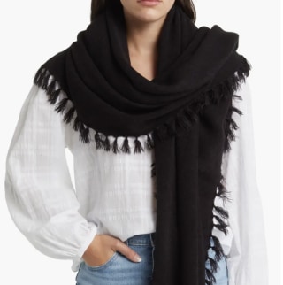 Textured Tassle Scarf