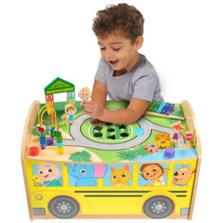 Wheels on the Bus Wooden Activity Table