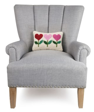 Heart Flowers Hook Pillow