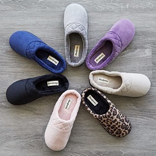 Dearfoams Women's Memory Foam Velour Clog