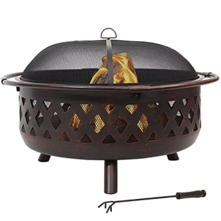 Sunnydaze Crossweave Outdoor Fire Pit