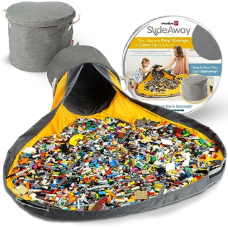 Creative QT SlideAway Toy Storage Organizer & Play Mat for Kids