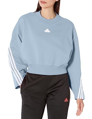 adidas Women's Future Icon Three Stripes Crew Sweatshirt