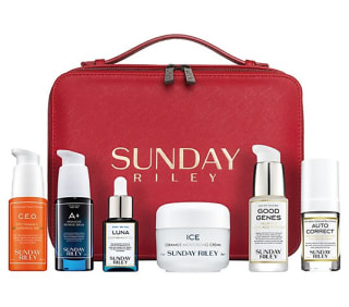 Sunday Riley Grand Collection 6pc Skincare Kit with Bag