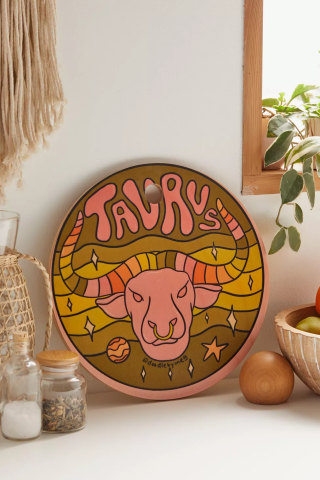 Doodle By Meg For Deny Zodiac Round Cutting Board