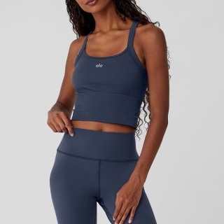 Alo Yoga Seamless Ribbed Favorite Bra Tank