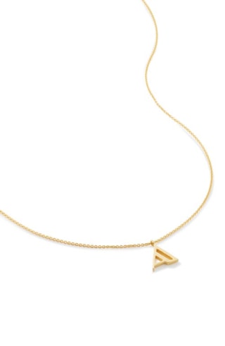 Monica Vinader Initial Pendant Necklace